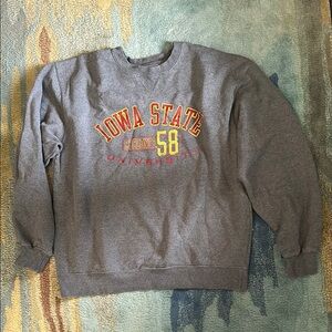 Iowa State Gray Vintage Crewneck Sweatshirt